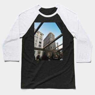 View of Manhattan buildings from NoMad rooftop Baseball T-Shirt